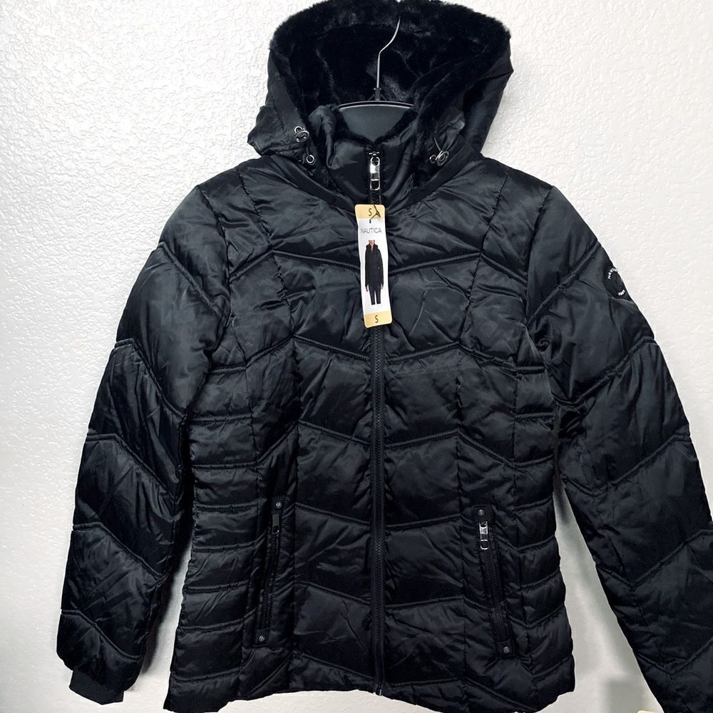 NWT Nautica Women’s Black Winter Coat S